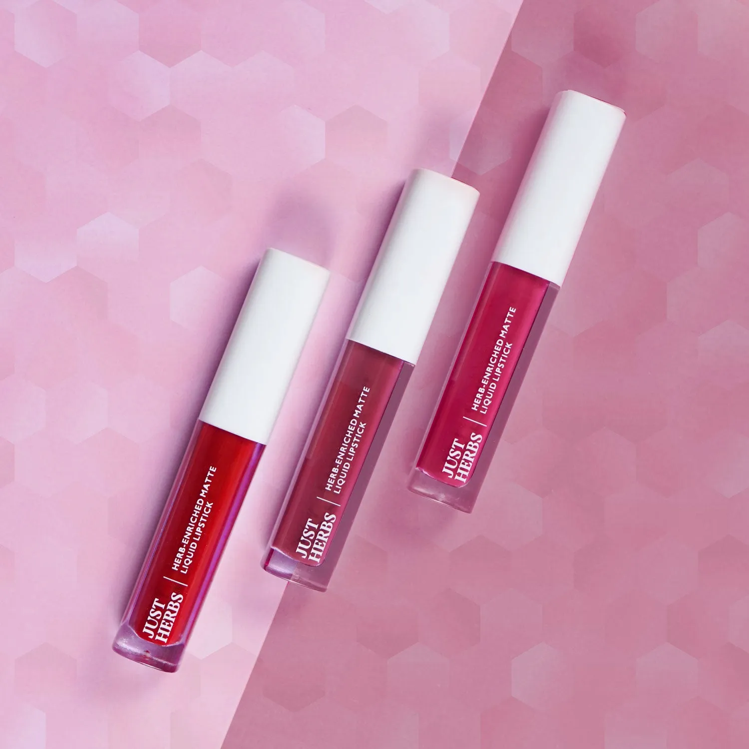 Overachiever Look: Full-Size Herb Enriched Matte Liquid Lipstick Kit - Set of 3