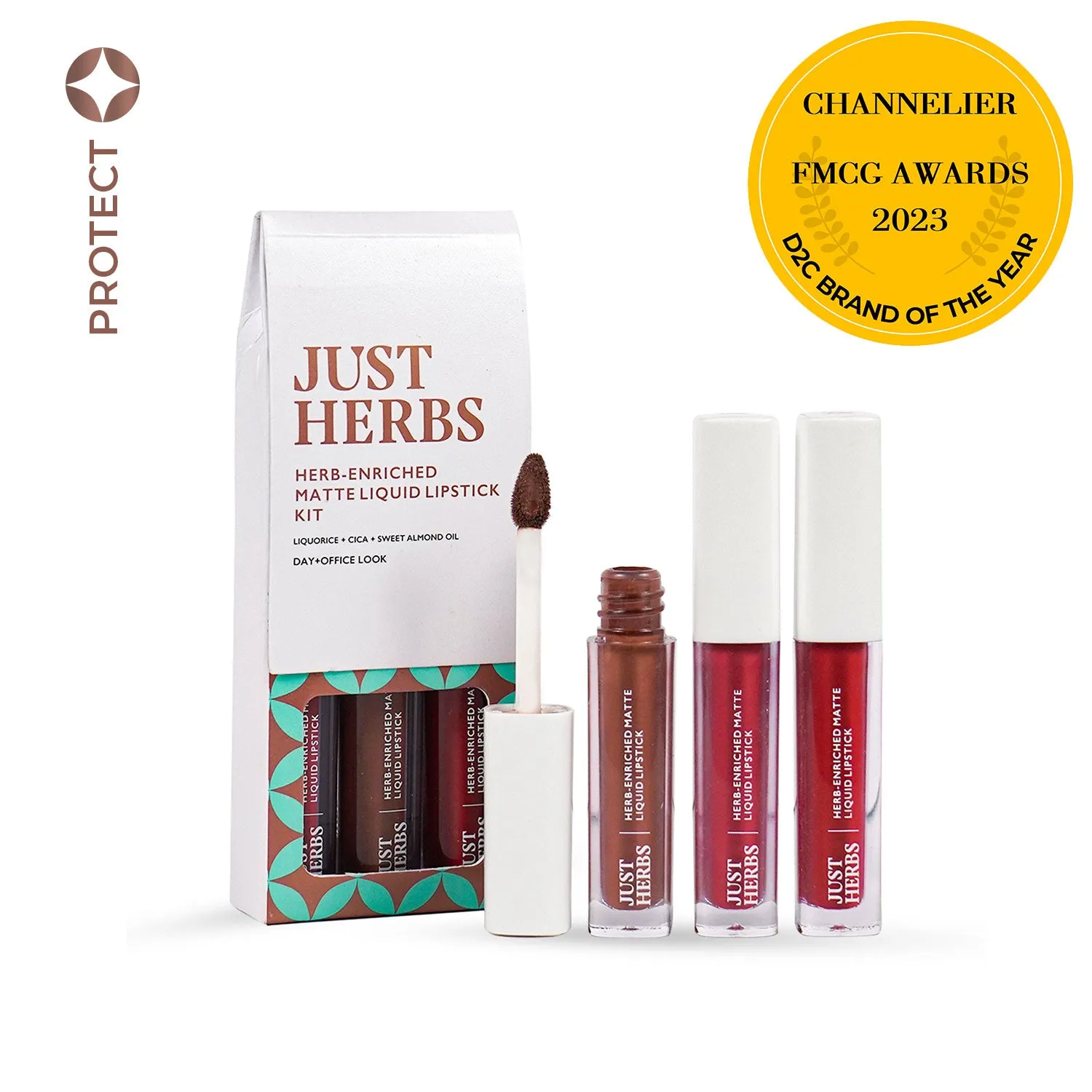 Overachiever Look: Full-Size Herb Enriched Matte Liquid Lipstick Kit - Set of 3