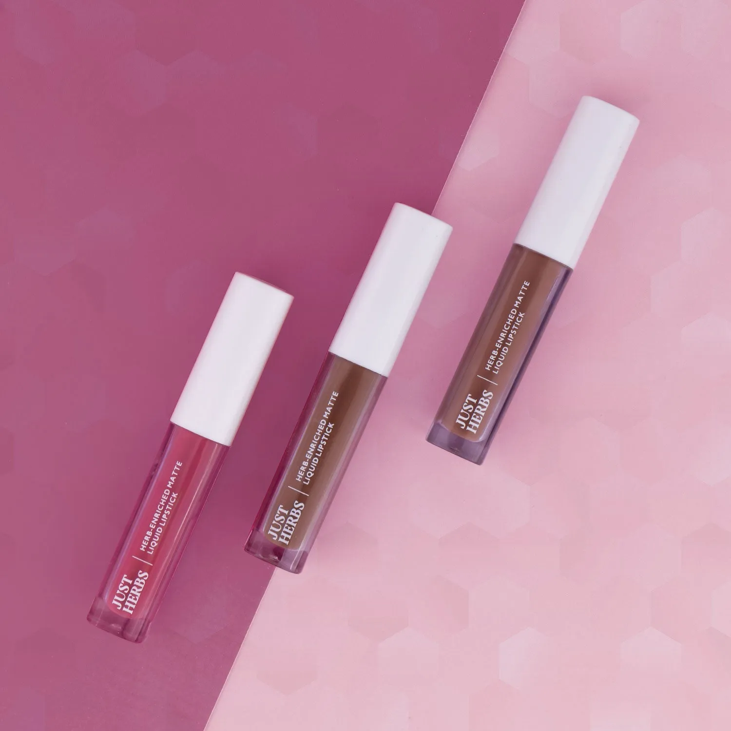 Overachiever Look: Full-Size Herb Enriched Matte Liquid Lipstick Kit - Set of 3