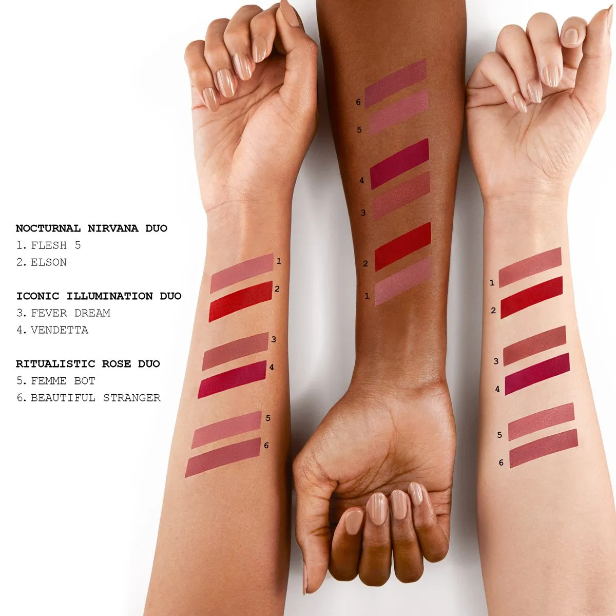 Pat McGrath Obsessive Opulence:MatteTrance Lipstick Duo Ritualistic Rose: Beautiful Stranger   Femme Bot