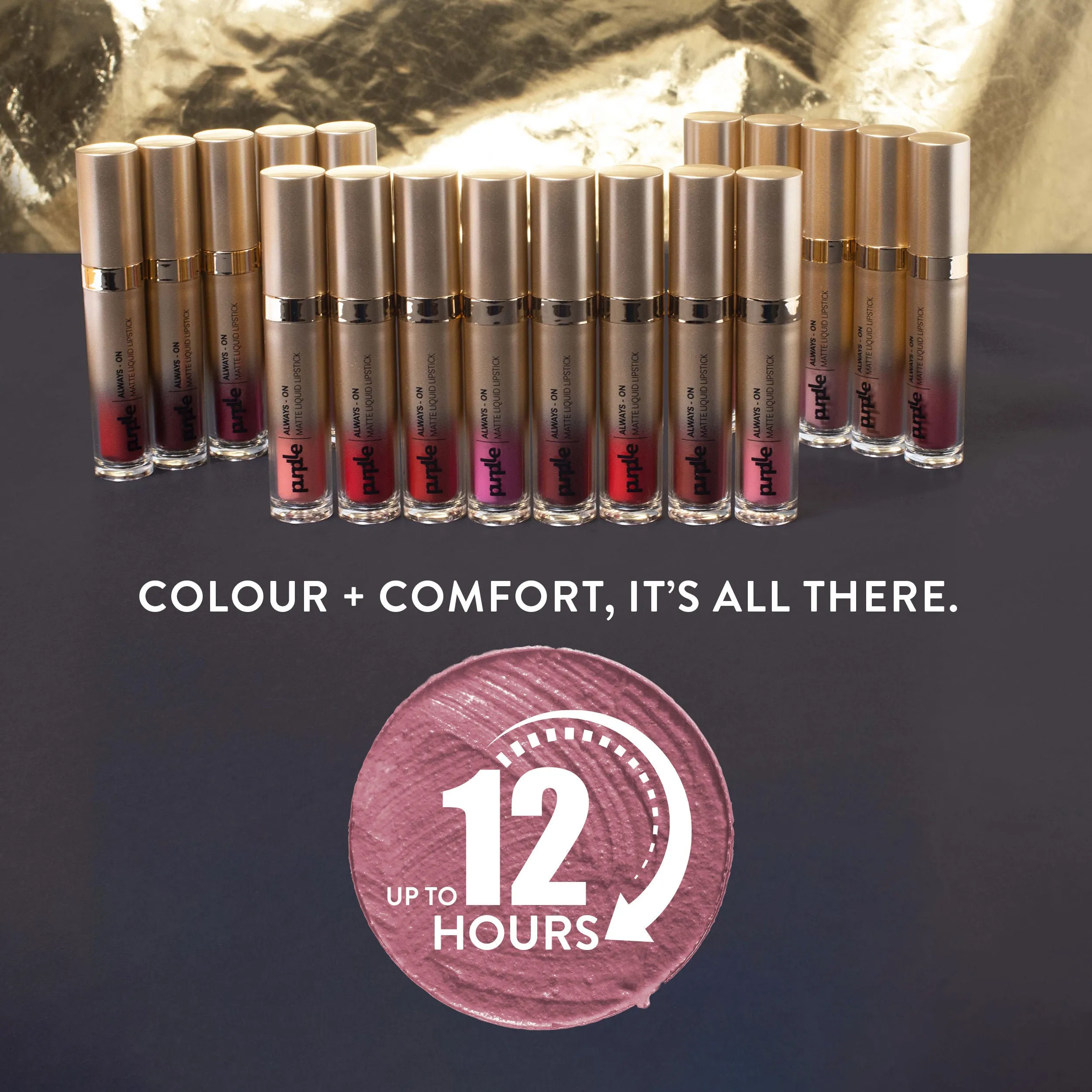 Purplle Always - On Matte Liquid Lipstick - Grape Escape 03 (6.5ml)