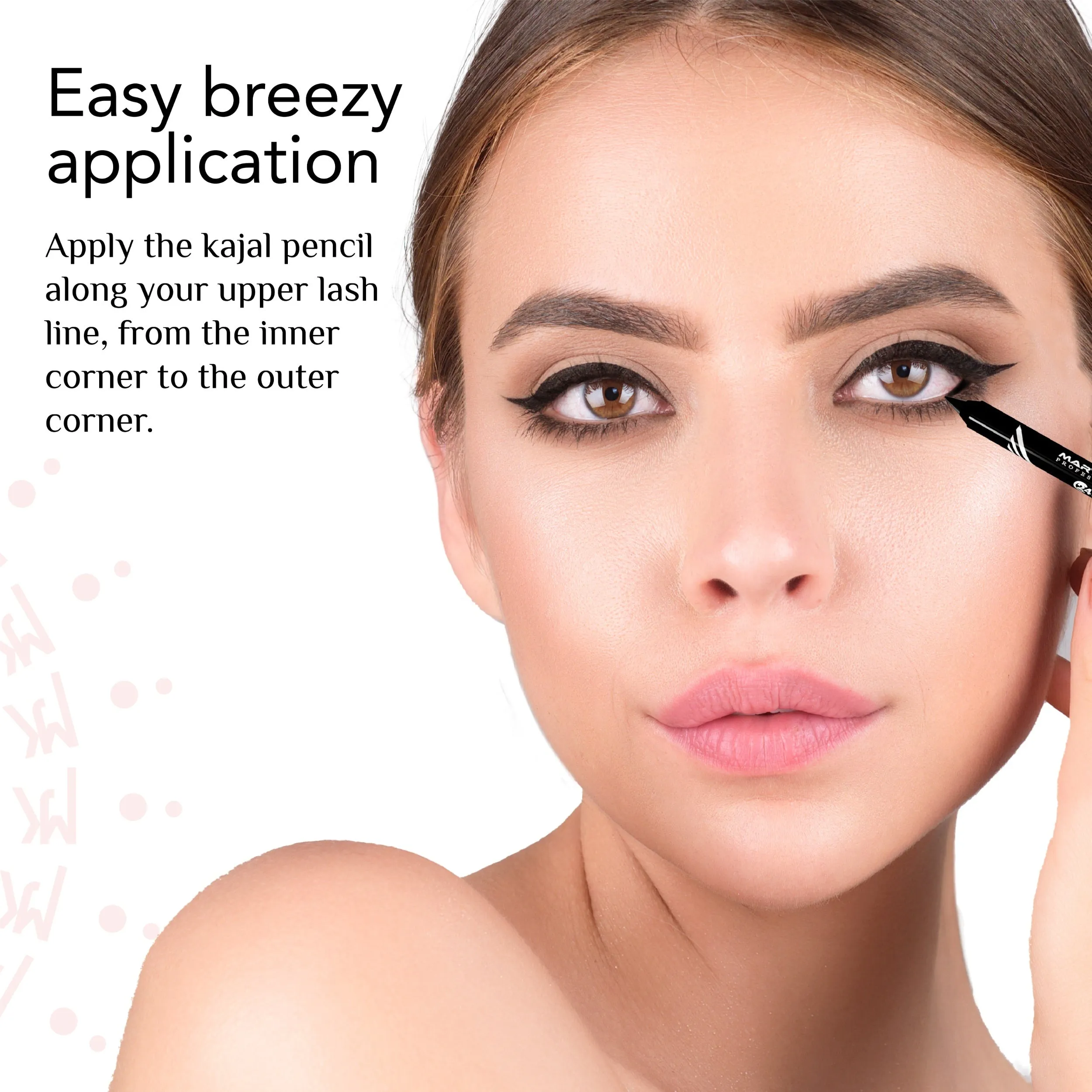 Single Stroke Super Glide Eyeliner Kohl Kajal Pencil