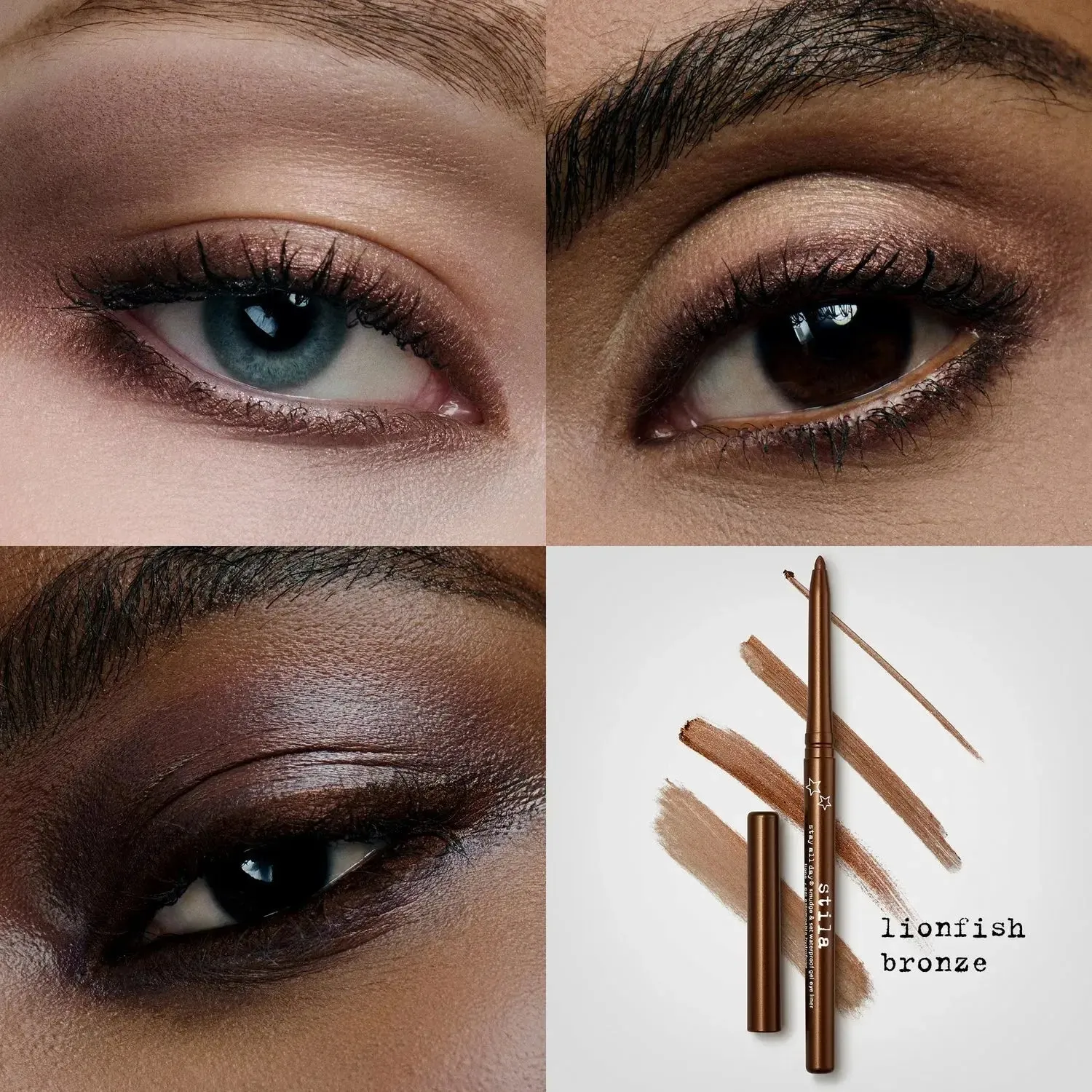 STILA Smudge & Set Waterproof Gel Eye Liner (Lionfish Bronze)