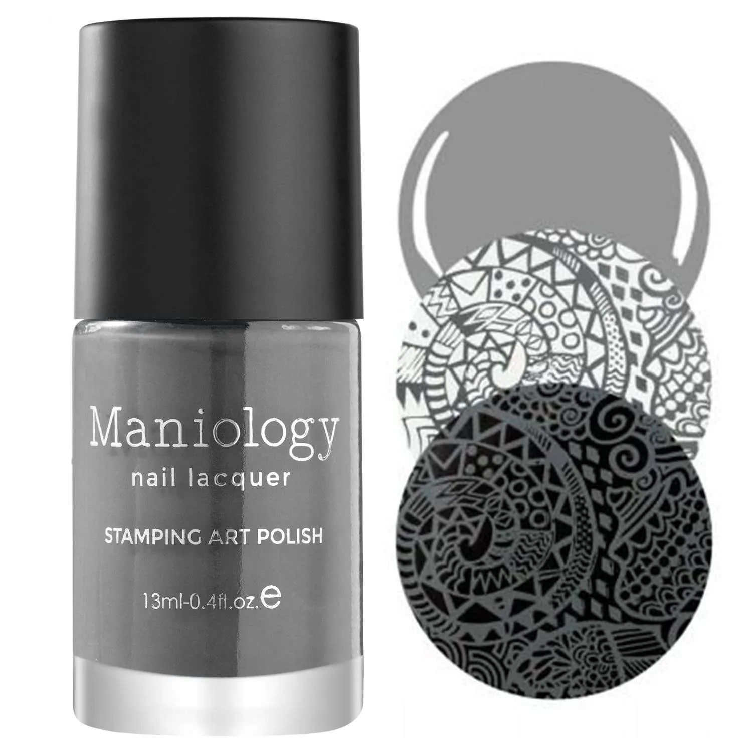 Storm Cloud (B185) - Dark Gray Stamping Polish