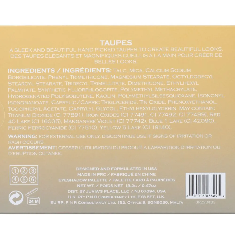The Taupes Palette