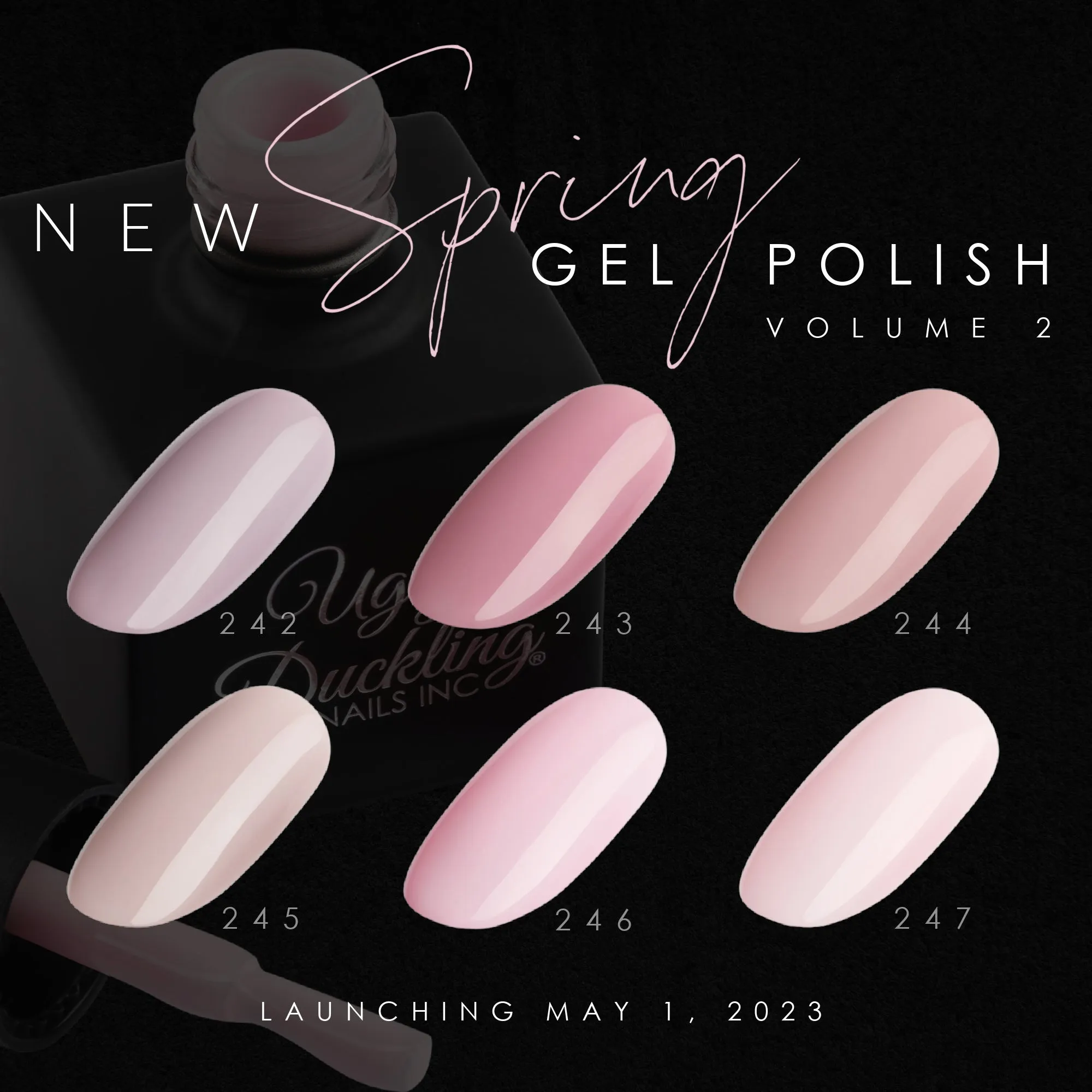 Ugly Duckling Gel Polish Bundle - #242-247 - Spring Pink Collection 6pk