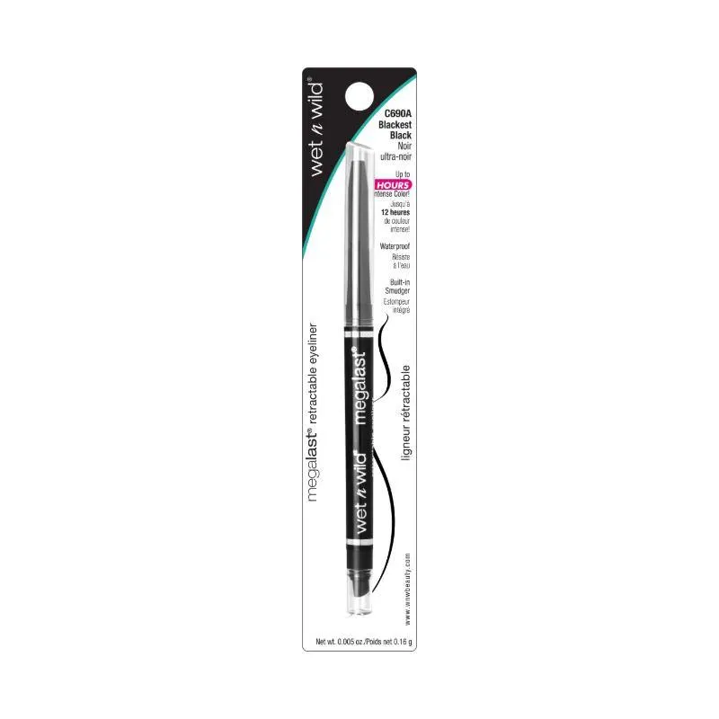 Wet n Wild MegaLast Retractable Eyeliner Blackest Black